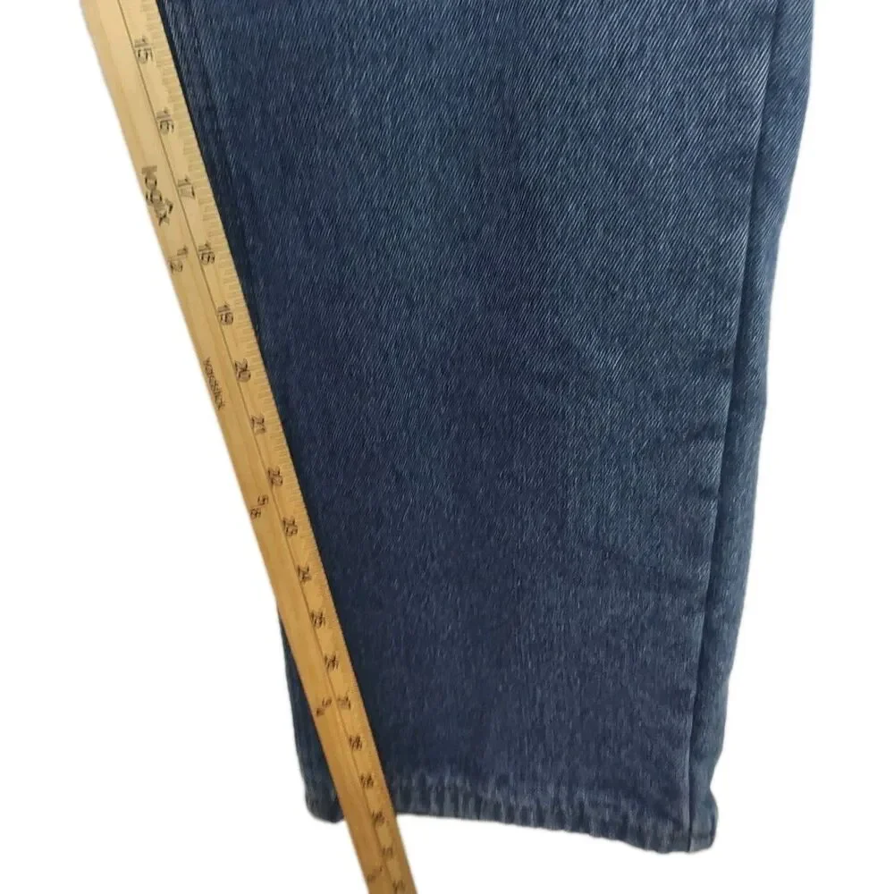 Key‎ Straight Leg Flannel Lined Men's Jeans, 38 x 30, Medium Wash Blue
